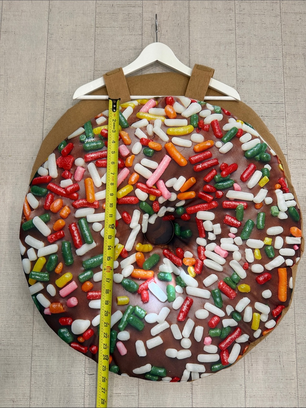 Chocolate Donut Halloween costume with Colorful Sprinkles - Picture 4 of 5